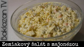 Zemiakový šalát 🥔123  Recept na nielen vianočný zemiakový šalát s majonézou Zaručene ten najlepší [upl. by Enytnoel]