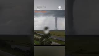 BREAKING 2 Tornadoes Cross I75 in FL Everglades as Milton Approaches [upl. by Anreval1]