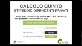 Calcolo Quinto Stipendio per Dipendenti Privati [upl. by Anirtap]