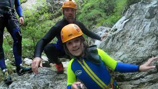 Canyoning Susec Bovec Slovenie 2020 family [upl. by Niwre]