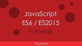 JavaScript ES6  ES2015  10 Promises [upl. by Zischke]