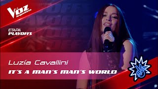 TeamLali  Luzía Cavallini  “Its a Mans Mans Mans World”  Playoffs  La Voz Argentina 2022 [upl. by Yelad]