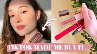 I HAD to try these viral lip products OMG [upl. by Atorod81]