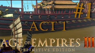 AOE3DE  The Asian Dynasties  China  To Finish A Fleet 1 [upl. by Ainos]