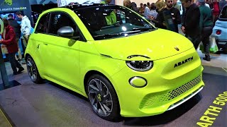 New 2024 Fiat Abarth 500e Scorpionissima  Interior Exterior Walkaround  Brussels Motor Show [upl. by Mcintyre]