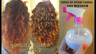 😱👁💓ROCÍATE ESTA CREMA DE PEINAR recupera tus rizos define y haz crecer tu cabello [upl. by Brathwaite501]