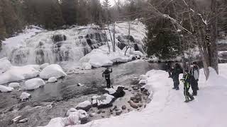 Porcupine Mountains amp Ontonagon Area  Winter Waterfalls 2023 [upl. by Robers]