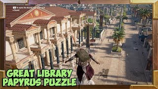 Assassins Creed Origins Great Library Papyrus Location [upl. by Amena]