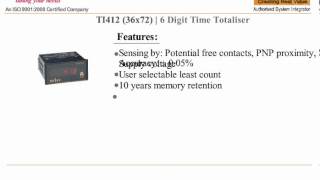 TIME TOTALIZER POTENTIAL FREE CONTACT INPUT TT412 SELEC [upl. by Suriaj]