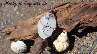 DIY Fabulous Wire Wrapped Beach Glass Pendant [upl. by Esyned]