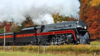 Norfolk amp Western 611 The Shenandoah Steam Spectacle 4K [upl. by Ddarb]