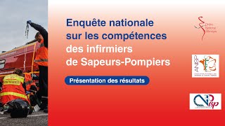 Enquête nationale sur les compétences des infirmiers de SapeursPompiers [upl. by Hooper]