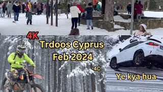 Cyprus Troodos Mountain Winter Feb 2024 4K Cyprus Vlog Winter Vibes A road trip to the mountains [upl. by Herculie766]