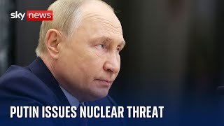 Putin threatens to use nuclear weapons on West if Russia is attacked  Ukraine war [upl. by Fesoj41]