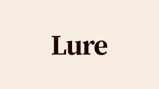 Lure Meaning and Definition [upl. by Werdn]