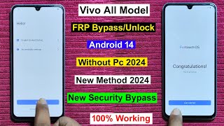 Vivo All Model Android 14 FRP Bypass  Gmail Lock Remove Vivo All Model Android 14 Without Pc [upl. by Anohsal]