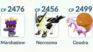 THE RAREST POKEMON IN POKEMON GO MARSHADOW NECROZMA AND GOODRA [upl. by Novia333]