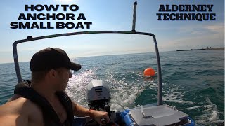 How To Anchor A small Boat Or SIB using the Alderney Technique [upl. by Ned]