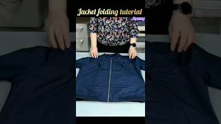 Master the Art of Folding a Jacket  Quick Tutorial shorts styletips foldclothes fashion [upl. by Decker]