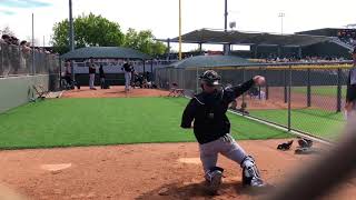 Michael Kopech warms up with some radar gun readings 2018 [upl. by Hamimej]