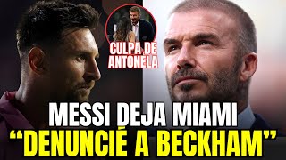 🔴 LIONEL MESSI se HUMILLA a BECKHAM Y LO DENUNCIA POR ACOSO ANTES de DEJAR el INTER DE MIAMI [upl. by Name]