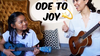 Ode To Joy  Ukulele Duet Teacher amp Student [upl. by Aeriel418]