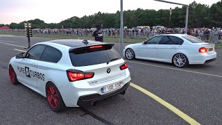 BMW M140i Pure Turbos 740HP vs BMW 335i M Sport N54 Engine 500HP [upl. by Smith]