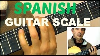 How to Play a Spanish Guitar Scale For Improvising  Learn This Easy Am Harmonic Scale [upl. by Eniamurt679]