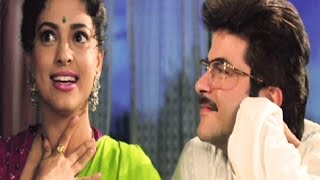 Juhi Chawla sings for Anil Kapoor  Andaz Comedy Scene 1822 [upl. by Maurilla]