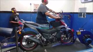 Honda RS150R ApiTech ECU Dyno Tuning  Motodynamics Technology Malaysia [upl. by Hinman]