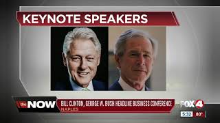 Former presidents Bush and Clinton to attend Naples conference [upl. by Scheer]