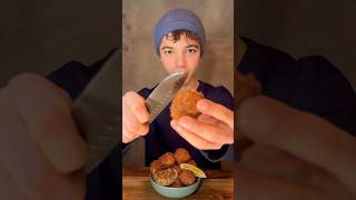 Bitterballen or Dutch fried meatballs food recipe delicious fypシ explore chef fyp dutchfood [upl. by Haeel]