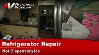 Maytag Refrigerator Repair  Not Making Ice  Dispenser Motor [upl. by Yasui]