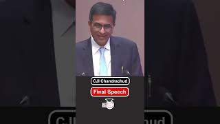 CJI Chandrachud Farewell Emotional Speech cji dychandrachudnews dychandrachud shorts [upl. by Peltier]