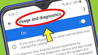 What is Usage and Diagnostics in Samsung [upl. by Eilagam]