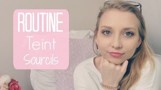 ♡ Routine  Mon maquillage quotidien Teint amp soucils [upl. by Wickner]