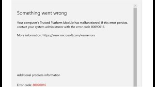 Fix Microsoft Teams Error Code 80090016 Your Computers Trusted Platform Module has Malfunctioned [upl. by Trilley817]