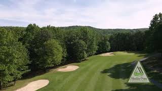 Massanutten Resort Mountain Greens Hole 10 Aerial View [upl. by Hillel]