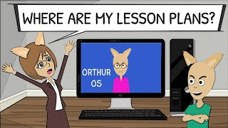 Joseph Installs Orthur OS on his Teachers Computer at School  Grounded [upl. by Elledoj]