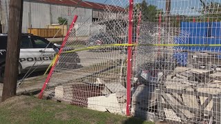 Man found dead in car riddled with bullet holes that crashed through a fence in northwest Houston [upl. by Fulvi386]