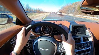 2020 Aston Martin DBS Superleggera Volante  POV Test Drive by Tedward Binaural Audio [upl. by Ashil777]