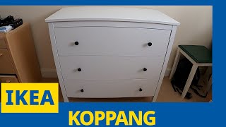 Ikea Koppang Kommode 3 Schubladen Aufbau und Unboxing Schritt für Schritt ikea aufbau unboxing [upl. by Kelwen]