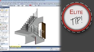 EliteCAD Tips amp Tricks  Projektowanie docinanie ścian pod schodami [upl. by Harmony]