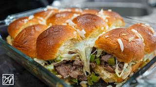 These Philly Cheesesteak Sliders are a Game Day MUST [upl. by Norward948]