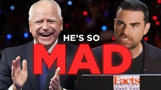 Ben Shapiro Is FREAKING OUT Over The Tim Walz VP Pick [upl. by Eleahcim870]