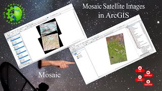 How to mosaic landsat 8 images in ArcGIS  image mosaicking  landsat image mosaicking [upl. by Bliss40]