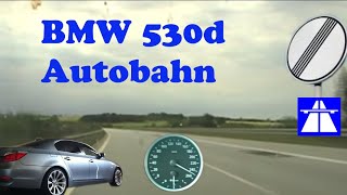 little bmw e60 530d german autobahn drive [upl. by Moguel59]