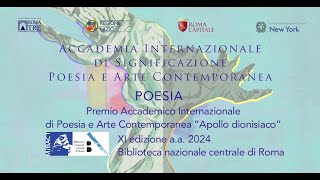 Video Premio Apollo dionisiaco Poesia 2024 [upl. by Cattier]