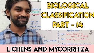 Biological Classification  Part 14  Lichens Mycorrhiza [upl. by Gnidleif]