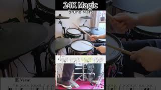 24K Magic Part1 drums music shorts [upl. by Aranat]